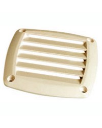Grille d'aération pour prise d'air ABS crème 125x125 mm