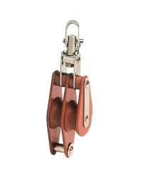 Poulie double tufnol TWH pour corde de 8x30