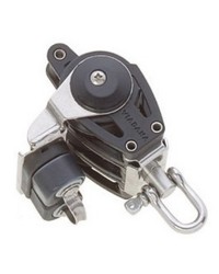 Poulie triple avec ringot et coinceur sur sphère pour bout de 10mm