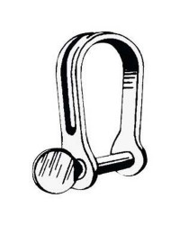 Manille inox longue emboutie ø5 mm - pièce