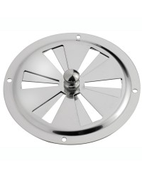Aérateur circulaire en inox 127mm - sans moustiquaire