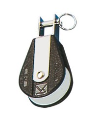 Poulie à billes simple tournante pour bout de 8xØ34mm