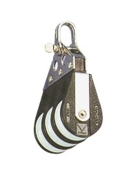 Poulie à billes triple fixe pour bout de 10xØ45mm