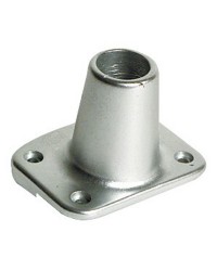Platines pour profilé de fargue alu droite pour chandelier Ø25mm