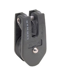 Poulie plat pont LEWMAR Ø30mm pour corde 4/8mm - noire