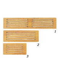 Grille d'aération teck 445x101