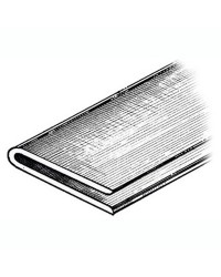 Profilé pour annexe 2 x 2 x 40mm - gris - bobine de 24 M