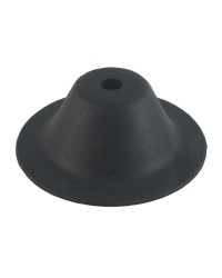 Ventouse support de bimini pour pneumatique - Ø100mm - trou Ø11,5mm - noir