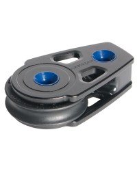 Poulie plat pont 60mm - pour corde 8/10mm - noire
