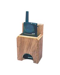 Support VHF en teck 122x34x40 mm