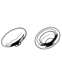 Boutons pression A + B - laiton