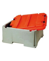 Bac à batterie grande capacité 2 batteries - 120 à 200 A - 520 x 585 x 320 mm