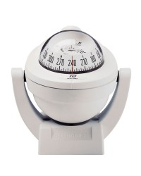 Compas Offshore 75, étrier horiz./vert., blanc, rosace noire