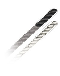 Cordage 3 torons en polyester blanc ø10 mm