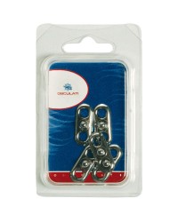 Attache mâle Tenax avec plaque fixable blister de 5 pièces