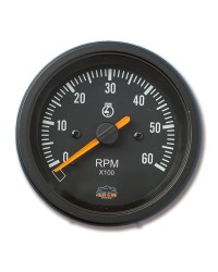 OSCULATI Compte-Tours 0-6000 tpm Noir/Noir 
