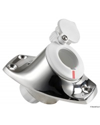 Base inox pour hampe amovible - blanche