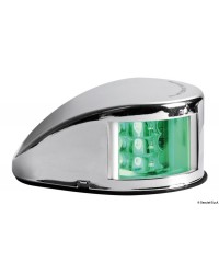 Feu de navigation Mouse Deck jusqu'à 20 m vert tribord en inox