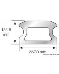 Rail taille 2 - 30x15x1526mm LEWMAR pour voilier jusqu'à 14M