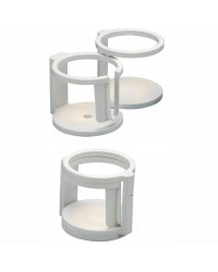 Porte-verre 1/2 places fixation vis ou ventouses 48.429.80