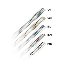 Drisse polyester  Marlowbraid Blanc - témoin Jaune - ø6 mm - bobine de 200 M