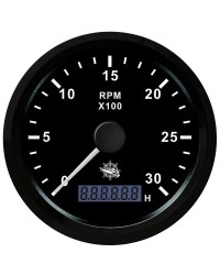 Compte-tours 0-3000 tpm noir/noir 27.325.01