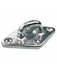 Pontet inox 4 trous 88x55mm ø28x12 39.169.40
