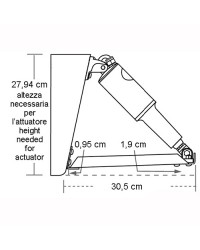 Kit flap LENCO - Edge Mount - 305 x 305 mm
