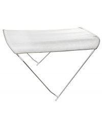 Bimini pliable 2 arceaux blanc 130/140 cm