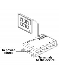 Panneau électronique touch-control 10 interrupteurs 14.690.10