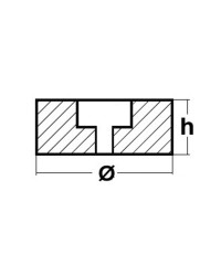 Anode poupe aluminium 125x38 mm 43.210.12