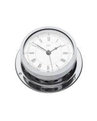 Horloge à quartz avec réveil BARIGO Star laiton chromé