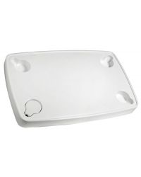 Table rectangulaire en ABS blanc 81x51 cm