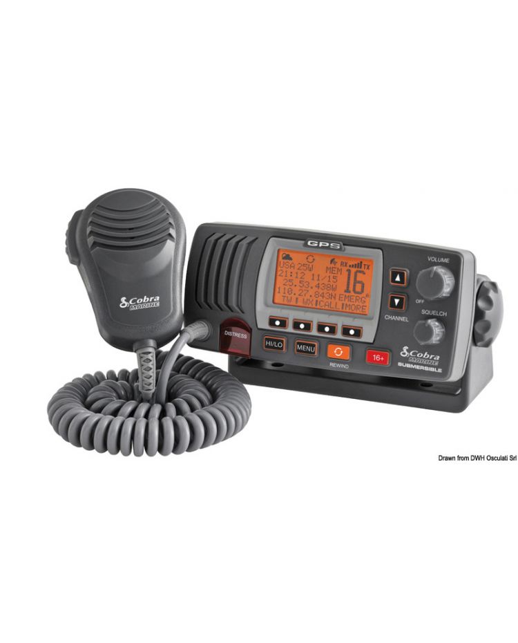 VHF Cobra Marine F77BEU noire