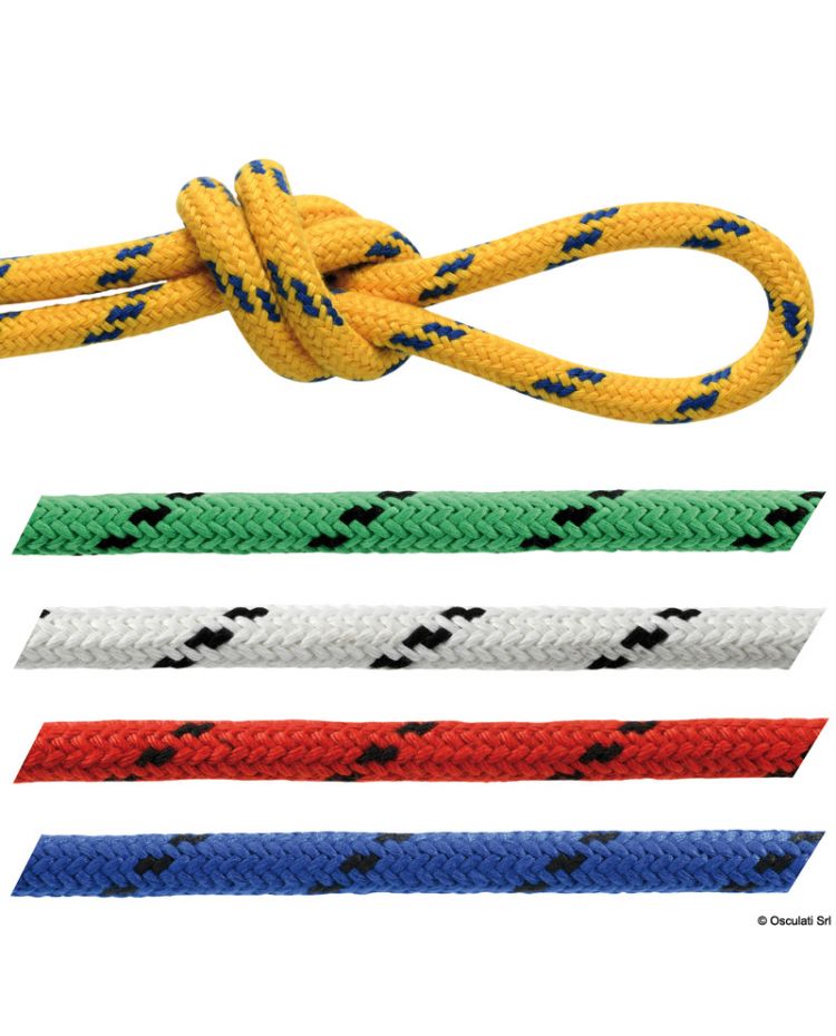 Corde en polyester haute résistance ø14 mm. rouge Corde en polyester haute résistance ø14 mm. rouge