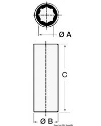 Bague de transmission hydrolube laiton 2''3/4x3''3/4