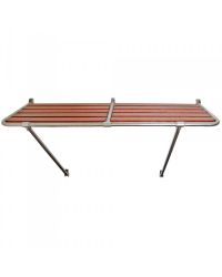 Plateforme inox/iroko 170x55cm