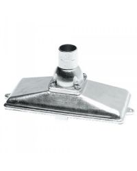 Crépine Ø38mm verticale inox avec clapet anti-retour et grille