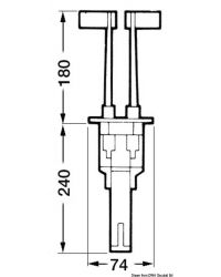 Boitier GEMINI B46 lEvier inclinés pour cables C2/C7/C8/C0 ou C22+K22