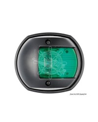 Feu de navigation tribord compact 12 noir - LED