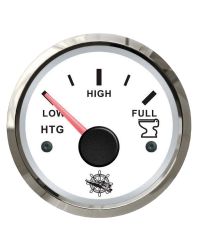 Indicateur des eaux usées GUARDIAN 240-33 ohms cadran blanc, lunette argentée