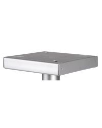 Pied de table tri-télescopique en aluminium anodisé hauteur 295/690 mm