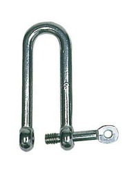 Manille longue axe imperdable ø6 mm