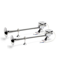 Klaxon - Avertisseur électrique inox - 2 trompes