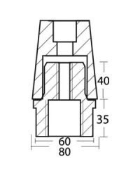 Uniquement anode aluminium pour axe 30 mm -