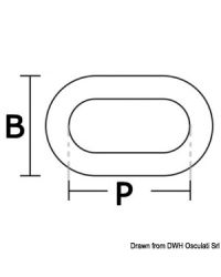 Chaîne galvanisée calibrée 8 mm - Bobine de 50 M