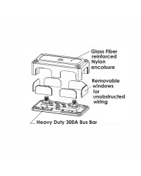 Barette de connexion bus-bar Heavy Duty 2x10 mm