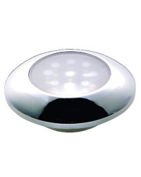 Plafonnier étanche LED chromé