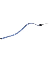 Bande d'éclairage d'ambiance flexible 30 LED bleu 100cm