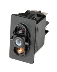 Interrupteur ON-OFF LED blanches - 12V - 2 terminaux